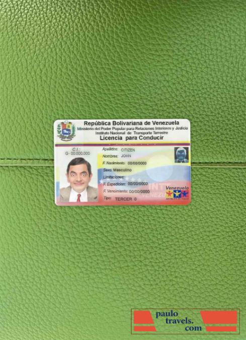 Venezuela DL photolook FRONT PSD template